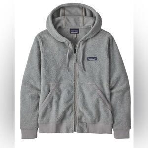 Patagonia - Women's Shearling Hoody Style # 26135 Salt Grey - size S